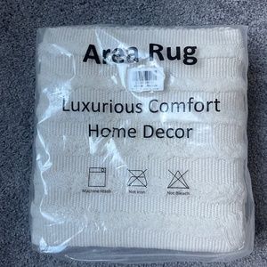 Off white area rug